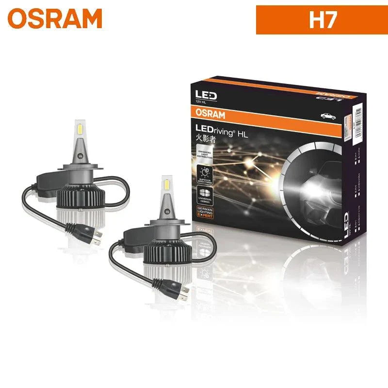 OSRAM LED Headlight H4 H7 H11 6000K 50W cool white car bulbs upgrade set