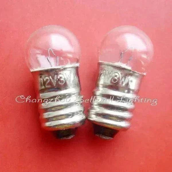 Wholesale miniature lamp 12v 3w E10 base pilot indicator bulb
