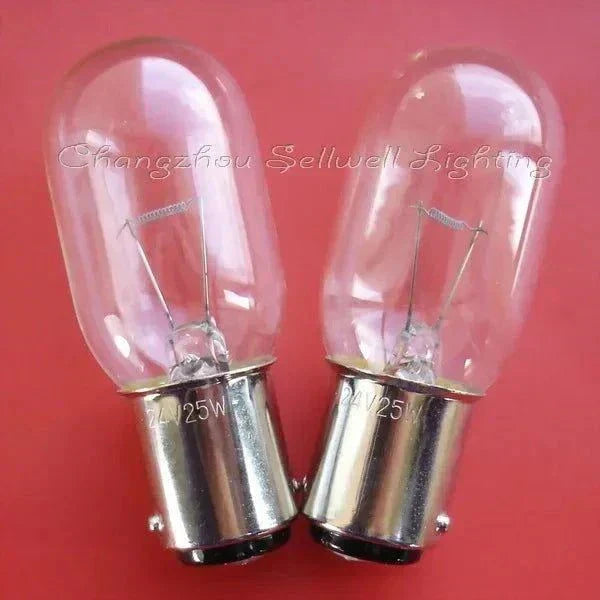 10pcs miniature light 24V 25W BA15d bulbs 22x55mm fast shipping