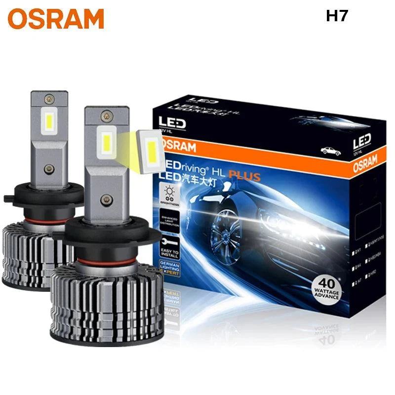 OSRAM LED H7 LEDriving CF2.0 Plus Car Headlight 80W 12/24V Bright 6000K White High Low Beam Upgarde Lamps Original E5210CW,Pair