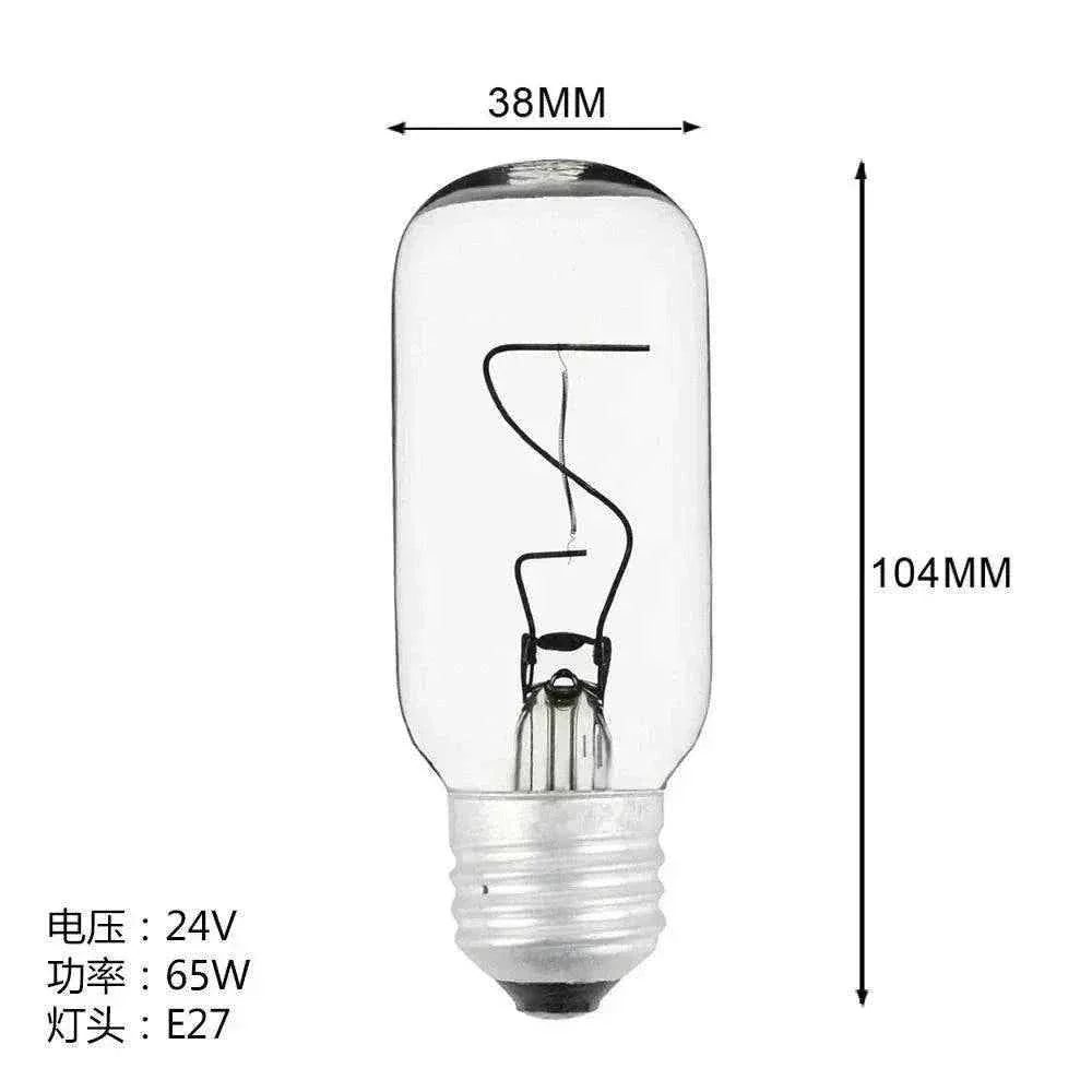 Navigation lamp bulb 790434 marine seismic E27 24V 65W clear glass 104mm height