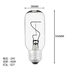 Navigation lamp bulb 790434 marine seismic E27 24V 65W clear glass 104mm height