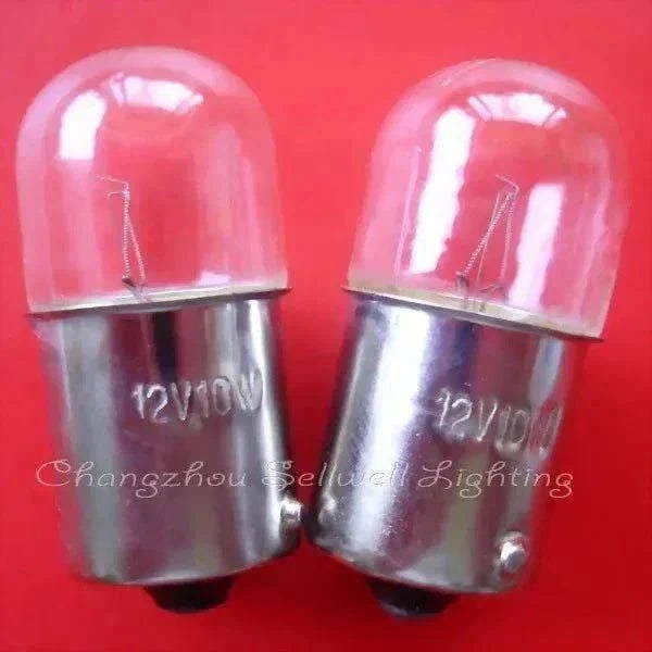 Miniature 12V 10W BA15S light bulb T16X36 with 16mm diameter and 36mm length