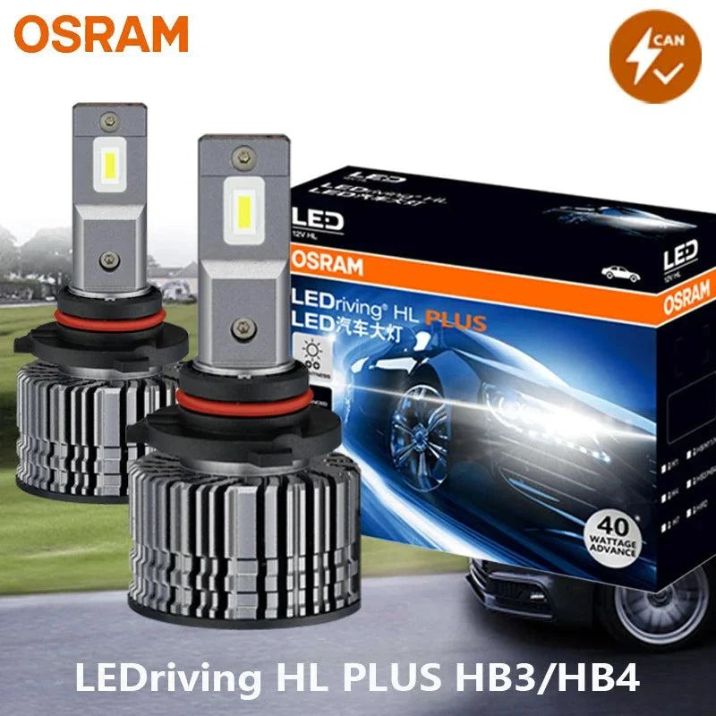 OSRAM LED HB3 HB4 LEDriving CF2.0 Plus 80W car headlights with 6000K white light and CAN bus compatibility