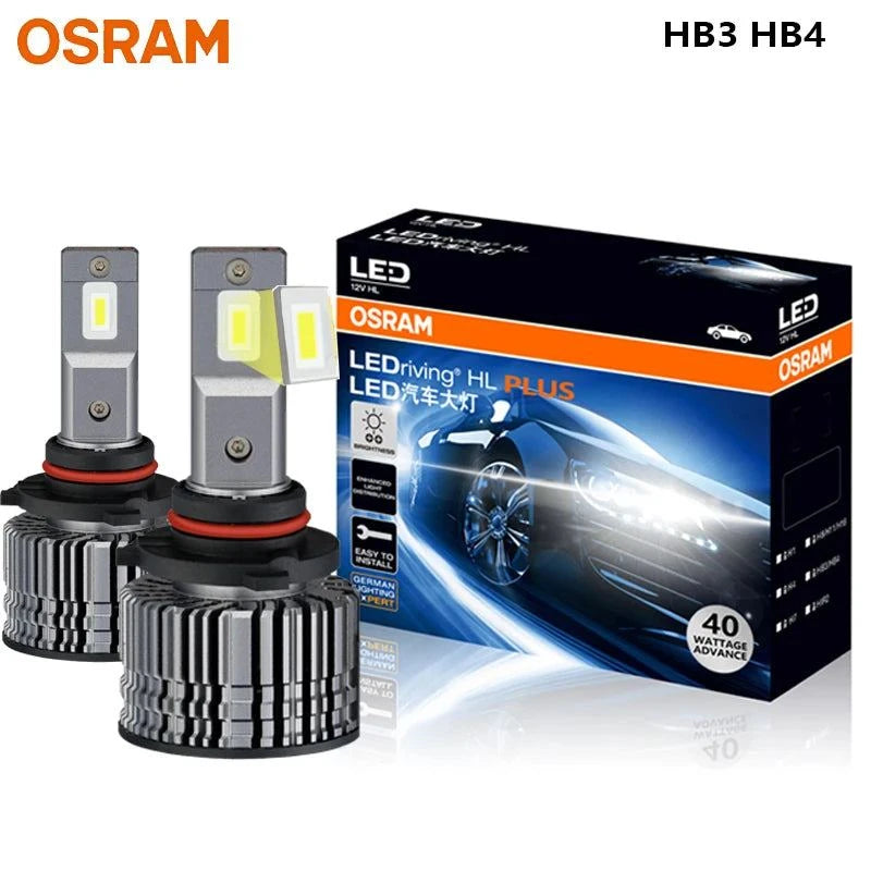 OSRAM LED HB3 HB4 LEDriving CF2.0 Plus Car Headlight 80W Bright 9005 9006 6000K White High Low Beam Original Lamp E9005/6CW,Pair