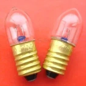 Miniature bulb 4V 0.5A E10 base small light bulb set of 2