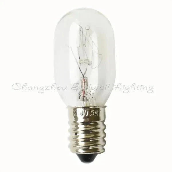 10pcs miniature lamp 220v 15w e14 A436 transparent bulb with metal base