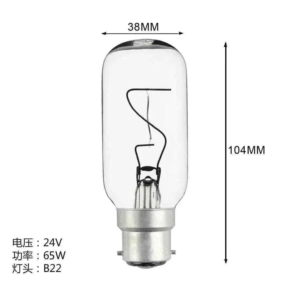 Clear glass navigation lamp 220V 60W B22 base 38mm diameter 104mm length ship bulb lighting