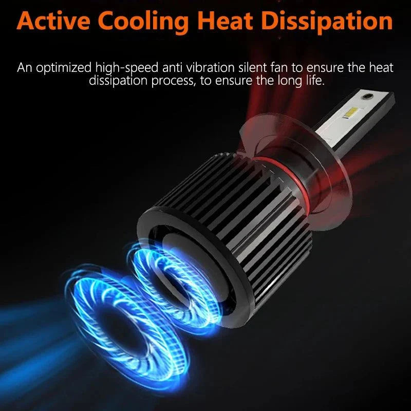 OSRAM LED car headlight bulbs with 6000K bright white light and multi-fitting base