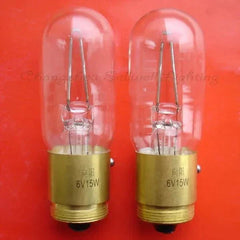 Miniature lamp 6V 15W A665 special bulb with glass envelope and brass base
