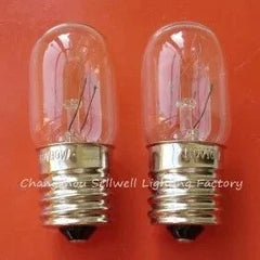 10W 110V E17 base miniature light bulbs T20X48 set of 2