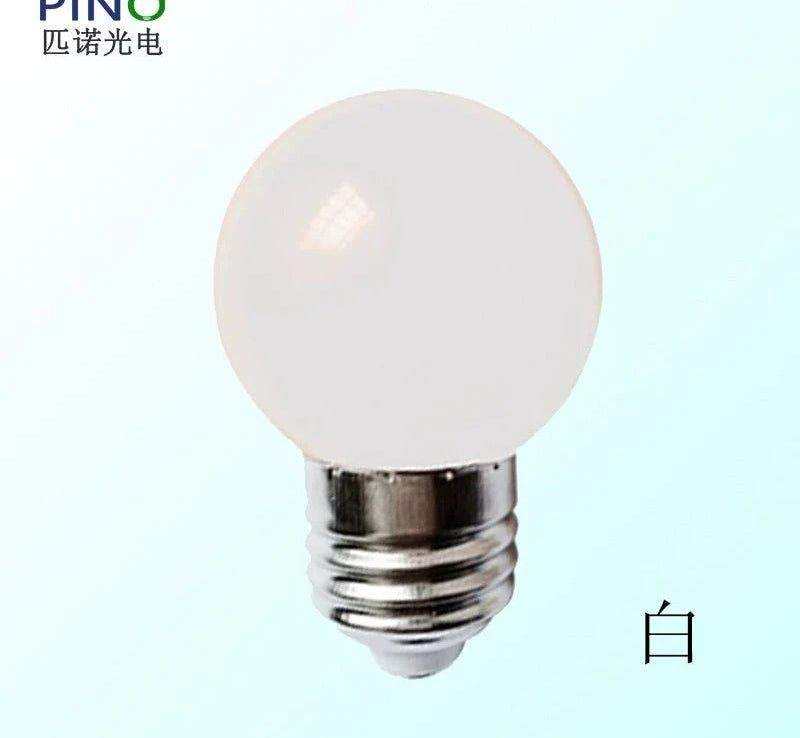 LED color household E27 screw base white LED bulb for energy-saving lighting