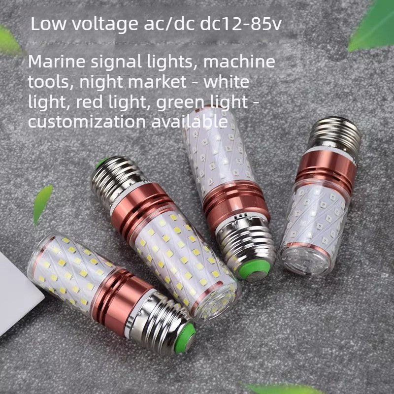 Led marine signal light 12v machine tool bulb b15 b22 p28s low voltage 24v red light green light 110v dc 12-85v Universal Voltage AC/DC Compatible Anti-Flicker Navigation bulb
