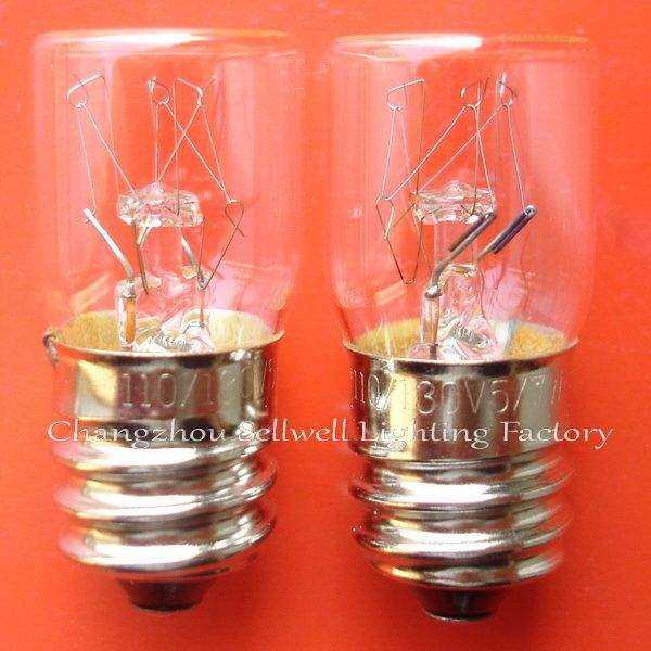 instruments E14 transparent spiral old screw indicator bulbs 10pcs with various voltage ratings