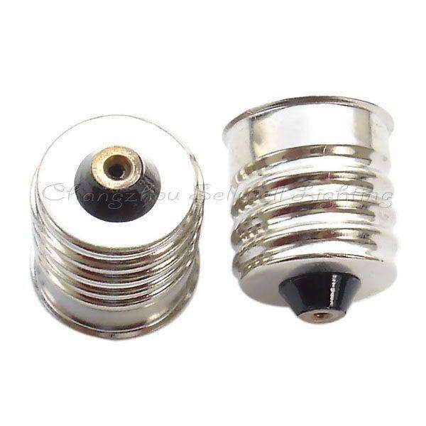 10 pcs metal light bulb socket adapters for MS4 BA7S BA9S bayonet and screw bases