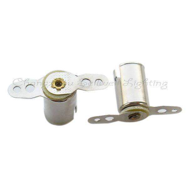 Set of 10 Ba9s lamp holders for signal instrument teaching aids compatible with 6v to 220v bulbs